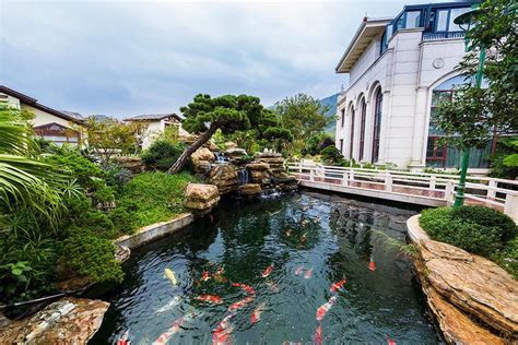 台灣有名的公司 庭院鱼池